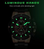 Reloj de cuarzo de negocios para hombre: reloj de pulsera de acero inoxidable resistente al agua para uso diario y en la oficina AliExpress Trending Pick - details 6