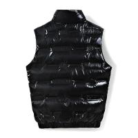 Chaleco Informal para Hombre Abrigo Sólido sin Mangas, Cuello Levantado, Almohadilla de Algodón con Cremallera, Calidez para Otoño e Invierno - details 2