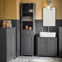 Mueble Columna de baño, Armario Alto baño,161 x 40 x 35 cm,(Blanco) - details 10