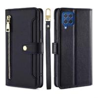 Funda protectora de cuero para cremallera magnética, cuerda colgante multifuncional a la moda, accesorios para teléfono Galaxy M62 F62 - details 13