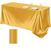 Mantel de Satén Rectangular Gris Ideal para Bodas, Navidad, Fiesta de Cumpleaños, Banquete - details 2