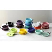 Juego De Taza Y Tazón De Cappuccino De Cerámica 240ML Tamaño Doble Para Café Expreso Y Té Colores Variados Utensilios De Bebida Para Cafeína - details 0