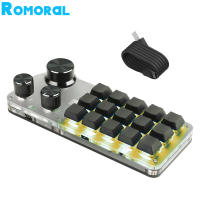 Miniteclado programable con Bluetooth y RGB, teclado de 15/12/6 teclas, Hotswap, ropad, portátil, para juegos, Photoshop - details 0