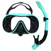 Máscara de buceo kit de buceo vidrio templado panorama equipo profesional de buceo entrenamiento de natación adultos adolescentes - details 5