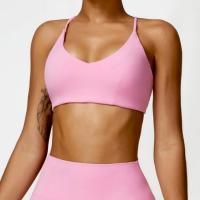 Sujetador de mujer con correa cruzada sujetador de yoga transpirable entrenamiento sexy espalda hermosa top de fitness - details 4