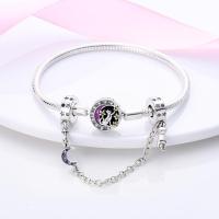 Abalorio de pulsera DIY en plata de ley de Color mágico con cuentas de cadena de seguridad de abeja para joyería de cumpleaños de mujer - details 7