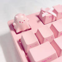 El teclado mecánico del gato fantasma tiene una personalidad encantadora y creativa. - details 1
