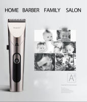 Kemei-cortadora de pelo eléctrica profesional para bebé, máquina de corte de pelo lavable con pantalla LED, bajo nivel de ruido, recargable - details 2