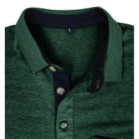 Camiseta Polo Básica de Manga Larga con Solapa para Hombre - details 28