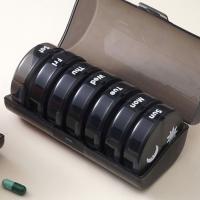 Contenedor de medicamentos, organizador de pastillas divisor de 7 días, compartimentos de 14 rejillas AM/PM, estuche de almacenamiento de vitaminas, portátil a prueba de polvo - details 8
