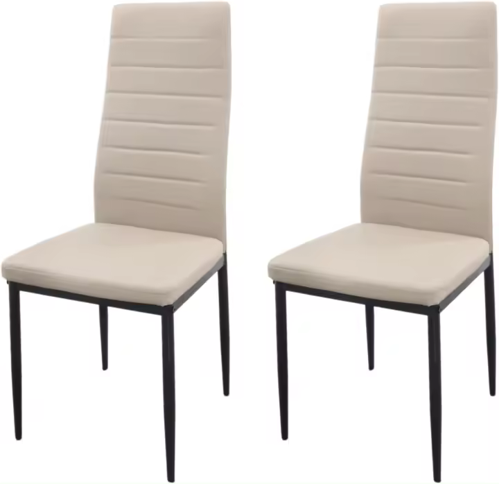Pack de 2 Sillas de Comedor Tapizadas - Sillas Cocina Tapizadas - Pack Sillas Comedor (Blanco, 2) - 1