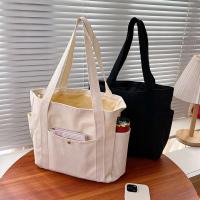 Bolso de mujer de lona de gran capacidad bolso de mano bolso de hombro estudiante universitario bolso versátil bolso de viaje multibolsillo - details 3