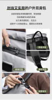 Nueva mochila para hombre de gran capacidad de color contrastante mochila de fitness para ir al trabajo bolsa de viaje bolsa de ordenador - details 1