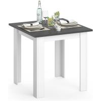 Mesa de comedor, roble dorado/gris, 80 x 80 cm - details 11