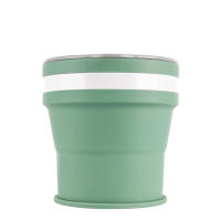 Taza plegable retráctil de silicona portátil - details 2
