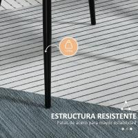 Pack de 2 Sillas de Comedor Sillas Decorativas Tapizadas en Lino Sillas de Cocina con Respaldo Reposabrazos y Patas de Metal para Salón 59,5x56,5x81 cm - details 16