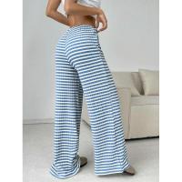 Pantalones de mujer con cintura elástica a rayas, talla única, recién llegados de otoño - details 15