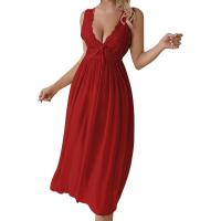 Ropa interior de mujer, pijamas suaves de malla con cuello en V profundo Ence, vestidos de boda y de noche, a la moda - details 7