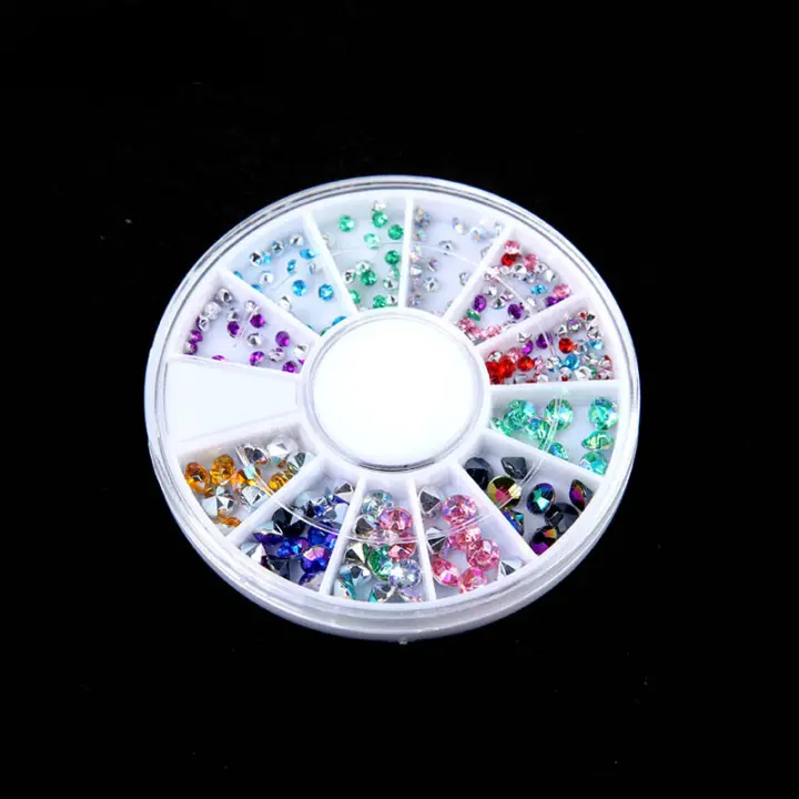 NAILWIND-seda fluorescente para decoración de uñas, purpurina, diamantes de imitación brillantes, accesorios de decoración de uñas falsas, herramienta - 1