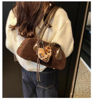 Nuevo versátil retro textura mate bolsa de axilas bolso de hombro moda portátil bolso de bolos mujeres - details 1