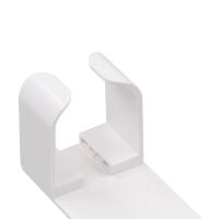 Soporte de plástico para alisadores de pelo, soporte blanco sin perforación para rizador de pelo, soporte de rizador para salón montado en la pared, ahorro de espacio - details 11