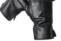 Guantes de piel de oveja para mujer, manoplas cortas de terciopelo fino para pantalla táctil, de cuero, de buena calidad, para invierno, 2226 - details 197