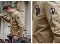 Chaqueta Bomber de piloto para hombre, Parkas militares para motocicleta, abrigo táctico de piloto de la Fuerza Aérea, prendas de vestir exteriores de carga, Invierno - details 9