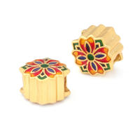 Pulseras de Brass Dorado Mate 4PCS Grande Agujero Abalorios para Hacer Joyas DIY - details 118