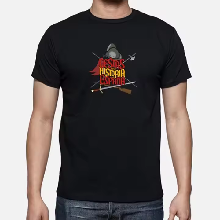 Camiseta de Hombre Casual de Verano 100% Algodón, Cuello Redondo, Manga Corta, Ropa de Calle - 1
