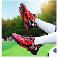 Zapatos de fútbol de marca para niños, zapatillas de fútbol antideslizantes para entrenamiento de campo de césped, tenis de fútbol, zapatillas de fútbol a la moda para niños - details 18