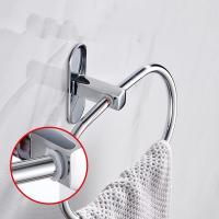 Soporte de anillo de toalla de acero inoxidable, colgador montado en la pared para baño y hogar, perforador gratis - details 1