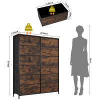 Vestidor para dormitorio, unidad organizadora de almacenamiento con tela, marco de Metal, 12 cajones, vestidores y cofres de cajones para pasillo, entrada - details 2
