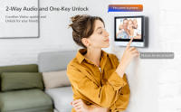 TMEZON WiFi Video Doorphone 10inch Touch Screen with 1080P Wired Doorbell 4 in1 APP/Password/Card Swipe/Monitor Tuya - details 1