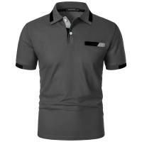 Camisa Polo Para Hombre Verano Manga Corta Clásica Con Botones Ajustada Ligera Transpirable Moda Streetwear Polyester - details 9