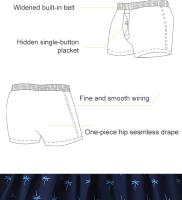 Nuevos pantalones de casa para hombre, pantalones Arlo de moda con estampado tejido, pantalones cortos cuadriláteros sueltos y transpirables de gran tamaño - details 2