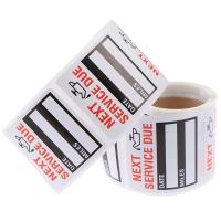 100-300 uds/rollo de pegatinas de recordatorio de servicio de cambio de aceite etiquetas adhesivas para ventana pegatina de coche "ENXT SERVICE DUE" - details 4