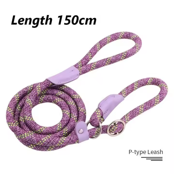 Cadena duradera Nailon mascotas, Collar Correa de trazado Perros medianos y grandes, Correa antideslizante para Perros - 1