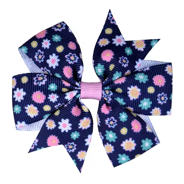 10 lazos para el cabello con cinta de grosgrain con clip - 1