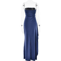 Vestido de falda plisada estampado elegante de moda con cuello en V de manga corta para mujer - details 29