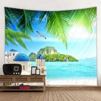 Tapiz de playa Tropical nórdico, Mandala colgante de pared Hippie, decoración de dormitorio, tapiz psicodélico, tapiz bohemio, 6 tamaños - details 16