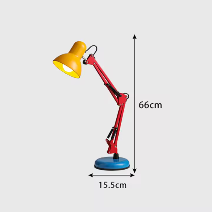 Lámpara de Piso  Memphis Lámpara de Lectura Alta Ajustable con Brazo Oscilante para Habitación de Niños, Sala de Estar, Dormitorio Iluminación y Decoración - 1