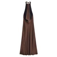 Vestidos nuevos de verano elegantes para fiesta juvenil, vestido largo de moda para mujer con cuello delgado - details 2