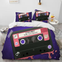 Juego de Ropa de Cama con Música Retro y Nostálgica Funda de Edredón y Funda de Almohada para Cama King Queen Tamaño - details 18