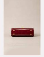 Hombro para mujer: bolso cruzado vintage de cuero encerado con cadena, elegante bolso cuadrado pequeño para las axilas para uso diario Mochila de lujo de alta gama - details 12