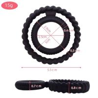Leten-extensor de picos suaves y gruesos reutilizables, anillo de funda para condón, juguetes de agrandamiento para hombres, tienda sexual erótica - details 8