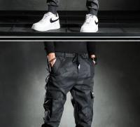 Camouflage Men Spring and Autumn Thin New Slim-fit Korean Version Elastic Waist Fashion Trend Bunched Feet Cargo Pants - details 16