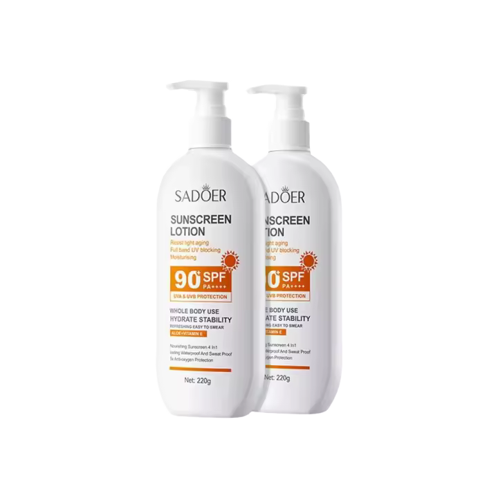SADOER crema de protección solar Facial SPF 90 Protector corporal protección Facial Solar cuerpo hidratante bloqueador solar UV loción solar origen R6F8 - 1