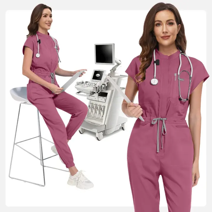 Hospital enfermera Doctor batas quirúrgicas mono exfoliante de alta calidad uniforme médico de enfermería multicolor uniformes de SPA de belleza. - 1