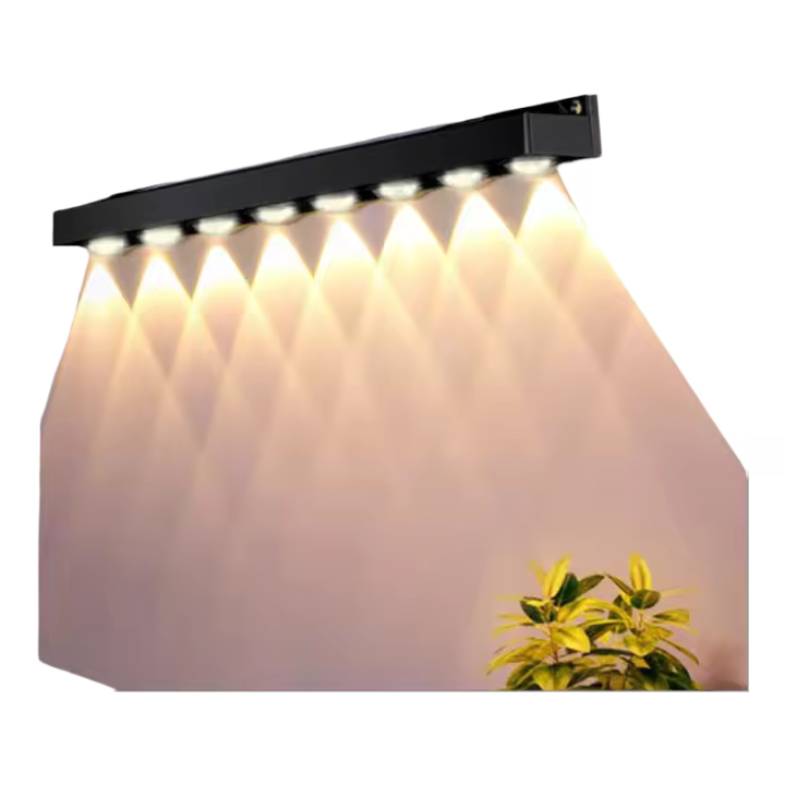 Lámpara De Pared Solar 4/8LED Para Jardín Exterior Impermeable Decorativa Para Balcón Escaleras Valla Iluminación Atmosférica - 1