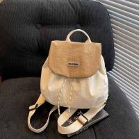 Mochila con cordón de Color sólido para regalo, bolso escolar de nailon de secado rápido para estudiantes, bolso de hombro de gran capacidad de estilo coreano para exteriores - details 36